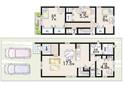 ○五常小学校・・・徒歩3分 ○第四中学校・・・徒歩9分 