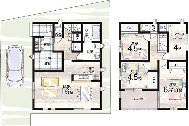 【3LDK+S(納戸)】○倉治小学校・・・徒歩8分 ○第二中学校・・・徒歩24分