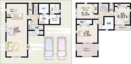 ○川西小学校・・・徒歩5分 ○式下中学校・・・徒歩13分 