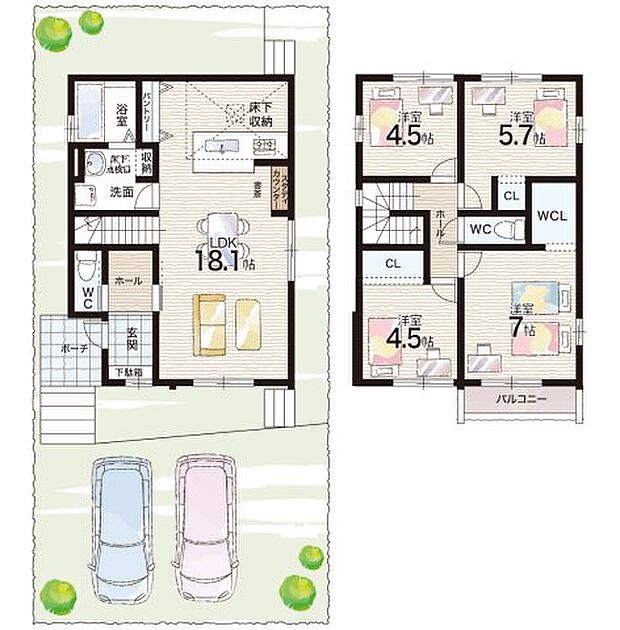 【4LDK】○売布小学校・・・徒歩10分 ○宝塚中学校・・・徒歩32分