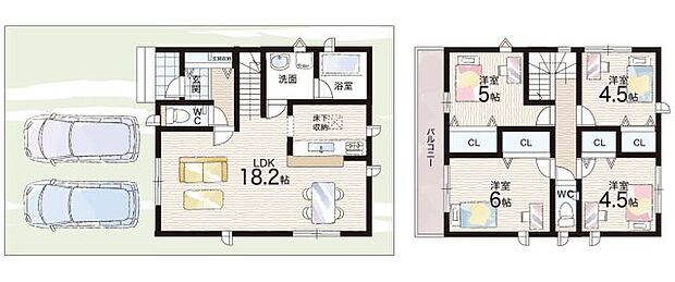 【4LDK】○菅原東小学校・・・徒歩6分 ○杉中学校・・・徒歩14分