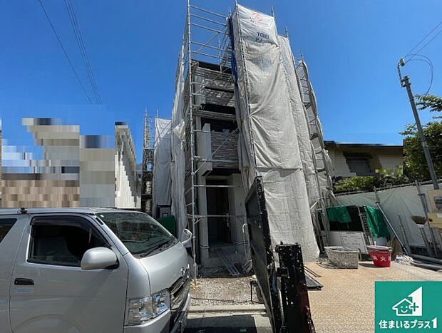 【外観】周辺は落ち着いた街並みの住宅地！子育てがしやすい住環境です！まだ未完成ですが、現地でしかわからない事もございます。是非一度ご覧ください。