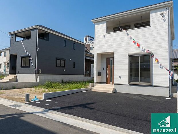 【外観】お客様に長く安心して住んでいだだける事にこだわった家づくり！住んでからのアフターサービスにもしっかりと取り組んでいます！