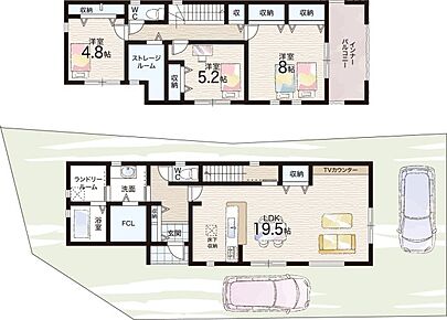○平群小学校・・・徒歩7分 ○平群中学校・・・徒歩13分 