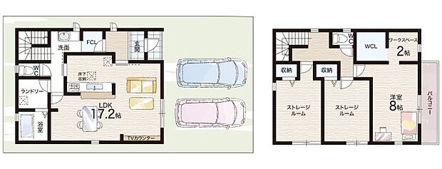 【1LDK+S(納戸)】○交北小学校・・・徒歩8分 ○山田中学校・・・徒歩5分