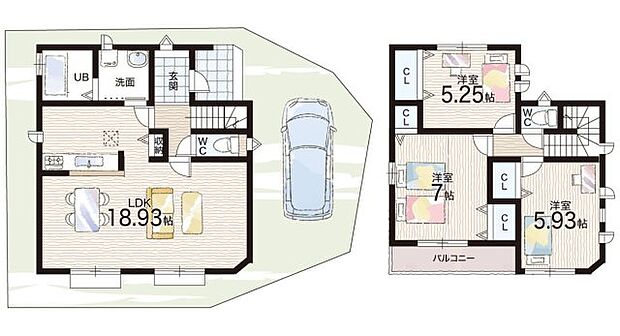 【3LDK】○園和北小学校・・・徒歩9分 ○園田中学校・・・徒歩16分