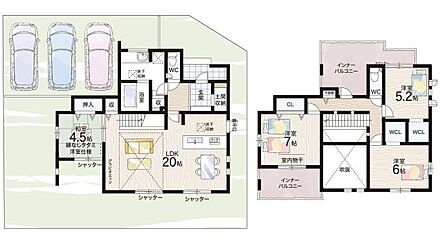 ○生駒南第二小学校・・・徒歩10分 ○大瀬中学校・・・徒歩20分 