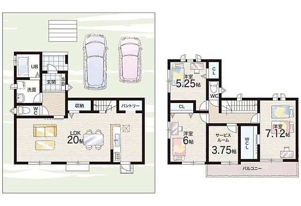 【3LDK+S(納戸)】○小部小学校・・・徒歩17分 ○小部中学校・・・徒歩16分