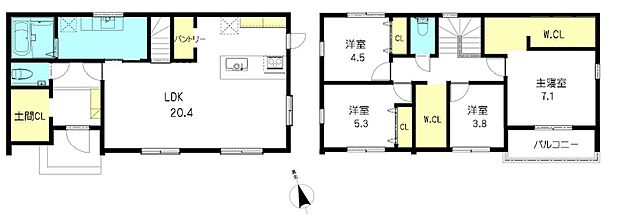 【4LDK】○緑台小学校・・・徒歩15分 ○緑台中学校・・・徒歩19分