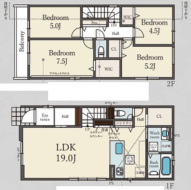 【4LDK】○楠葉北小学校・・・徒歩1分 ○楠葉中学校・・・徒歩8分