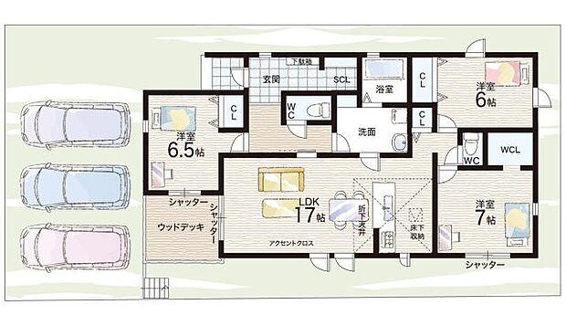 【3LDK】○菩提寺北小学校・・・徒歩7分 ○甲西北中学校・・・徒歩64分