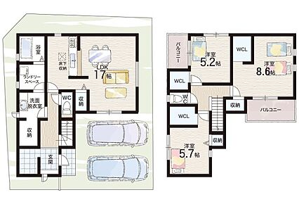 ○甲陽園小学校・・・徒歩10分 ○上ケ原中学校・・・徒歩7分 
