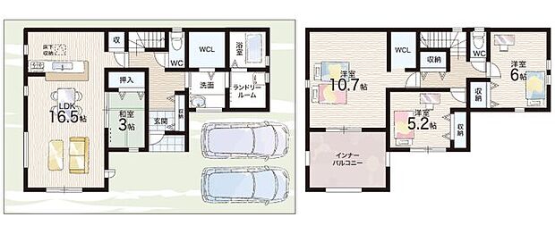 【4LDK】○新庄小学校・・・徒歩8分 ○新庄中学校・・・徒歩9分