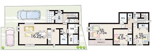 【3LDK】○島本町立第一小学校・・・徒歩4分 ○島本町立第一中学校・・・徒歩4分