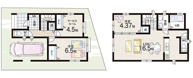【2LDK+S(納戸)】○上ケ原南小学校・・・徒歩11分 ○上ケ原中学校・・・徒歩6分