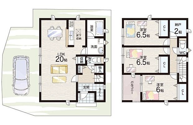 【3LDK+S(納戸)】○川越小学校・・・徒歩4分 ○東香里中学校・・・徒歩20分