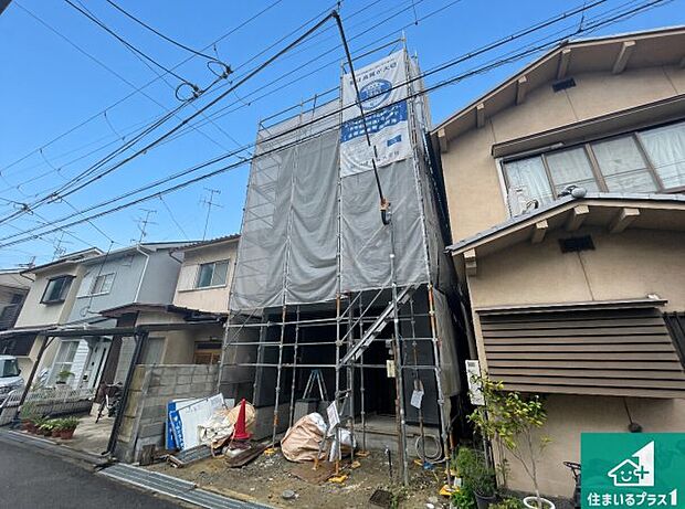 【外観】周辺は落ち着いた街並みの住宅地！子育てがしやすい住環境です！まだ未完成ですが、現地でしかわからない事もございます。是非一度ご覧ください。 
