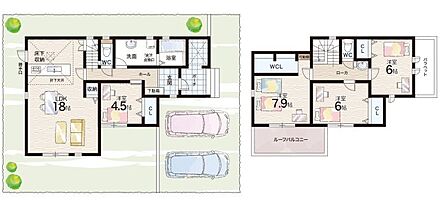 ○広陵小学校・・・徒歩3分 ○広陵中学校・・・徒歩9分 