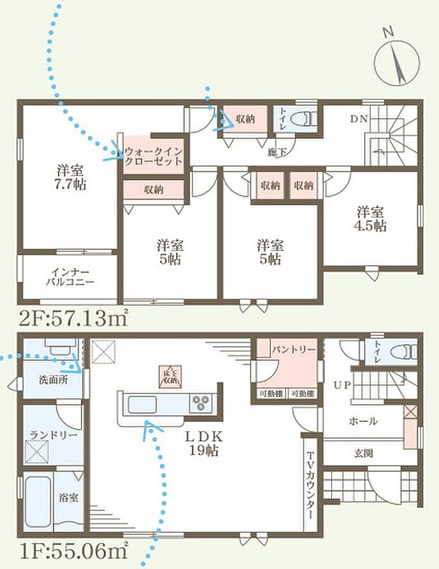 【4LDK】○中筋小学校・・・徒歩3分 ○城南中学校・・・徒歩9分