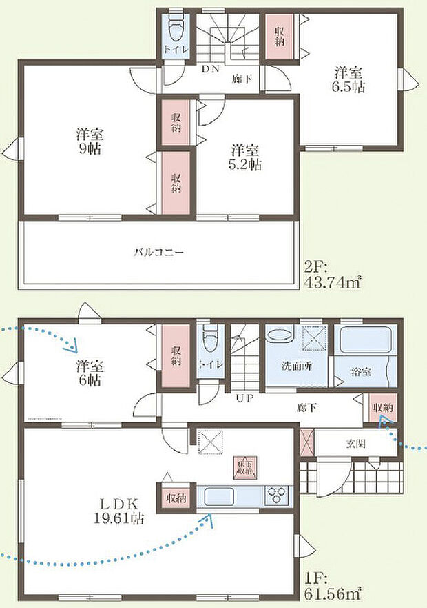 【3LDK】○平城小学校・・・徒歩13分 ○平城中学校・・・徒歩14分