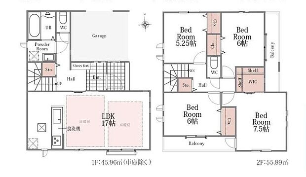 1号棟間取図