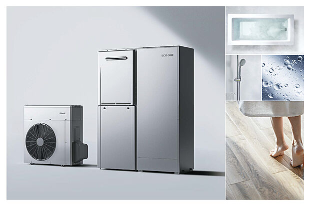 優れた性能とコストパフォーマンスを発揮するハイブリッド給湯器「ECO ONE X5」超微細泡で高い洗浄力を発揮するウルトラファインバブルタイプ。（イメージ画像）