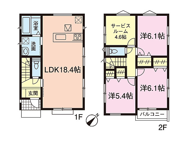 間取図（1号棟）