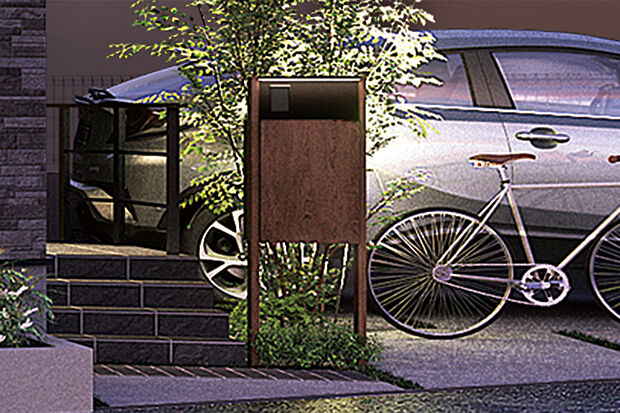 【【宅配ボックス】】配達時間を気にせず外出ができる宅配ボックス。不在時はもちろん、在宅時でも対面せずに荷物が受け取れるので、家事で手が離せない時や、お子様の留守番の際にも役立ちます。