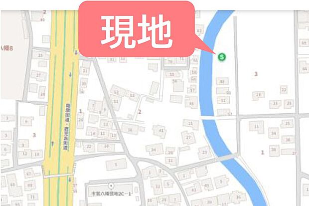 ■カーナビ:熊本市南区元三町1丁目3ー28付近