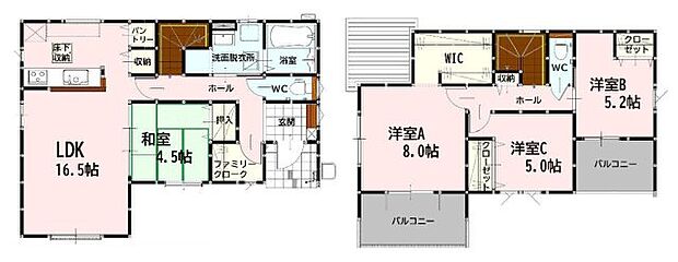 １号棟｜間取り