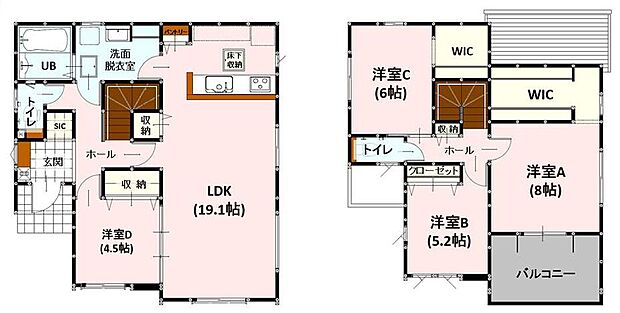 ２号棟｜間取り