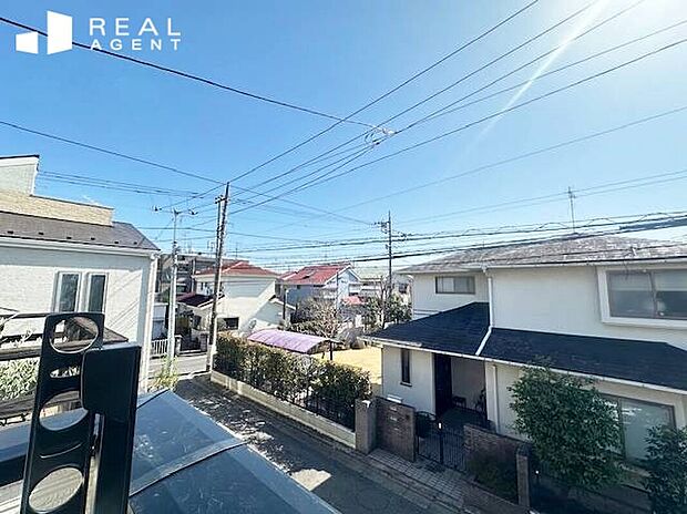 【B号棟眺望】バルコニーからの眺望を実際にご覧ください。