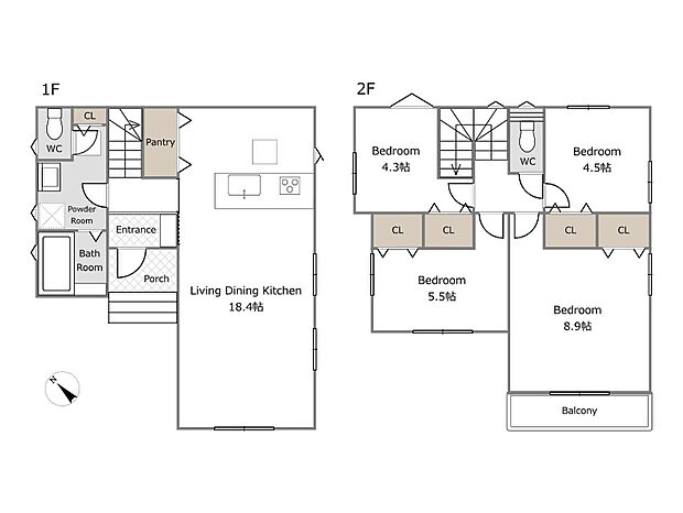 【A号棟参考プラン】（建物込4,580万円、土地面積100.15m2、建物面積95.97m2）期間限定！建物フリープランに付き、お客様のご要望をお聞かせください！