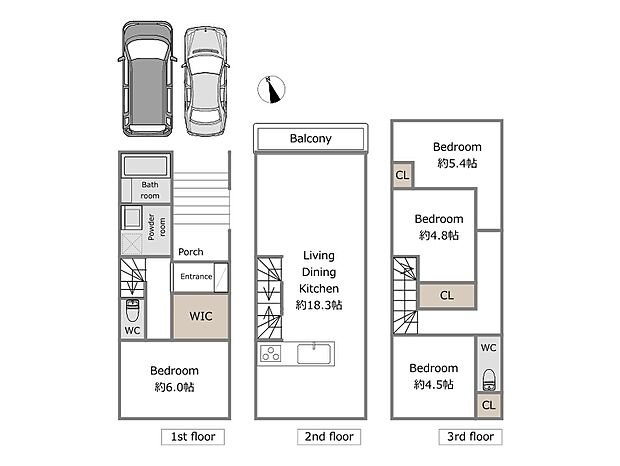 【A号棟参考プラン】建物込5580万円、土地面積74.34m2、建物面積95.63m2(期間限定!建物フリープランにつきお客様のご要望をお聞かせください!)