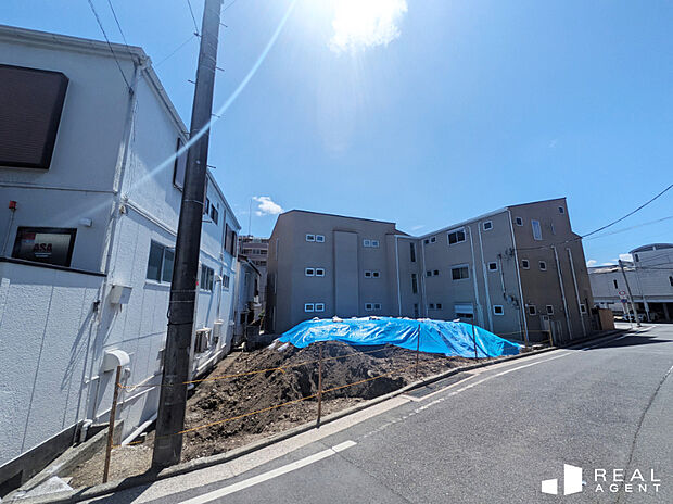 【現地外観写真】現地にて、陽当りや間取りなど実際にご確認頂けます。マイホームの夢のお手伝いを是非させてください!