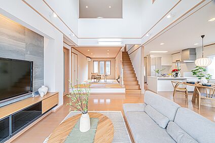 大空間吹抜けリビング