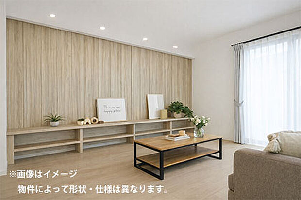 【アクセント壁・天井】お気に入りのインテリアを、より際立たせるアクセント壁や天井を設けています。