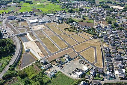 約200区画の新しい大型分譲地