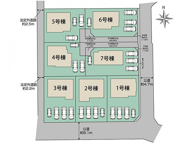 福岡市西区今宿上ノ原6棟 区画図