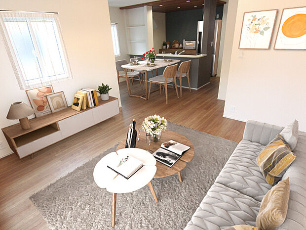 LDK19.0帖　2号棟　※家具などをCGで加工しております。家具付き販売ではございません。