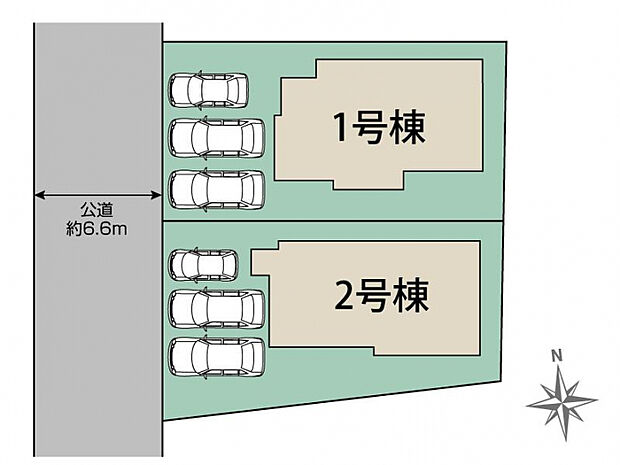 糟屋郡志免町桜丘1丁目2棟 区画図
