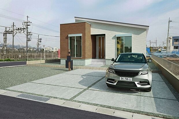 【1号棟:外観完成イメージ】※こちらの画像は実際の現場写真にCG合成したイメージです。