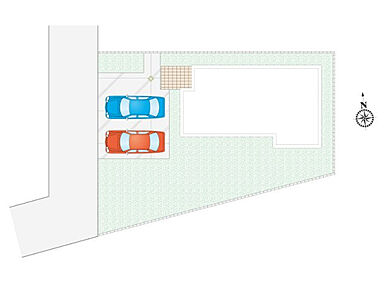 並列2台駐車可能です！
時間を有効活用できる宅配ボックス付き！ 