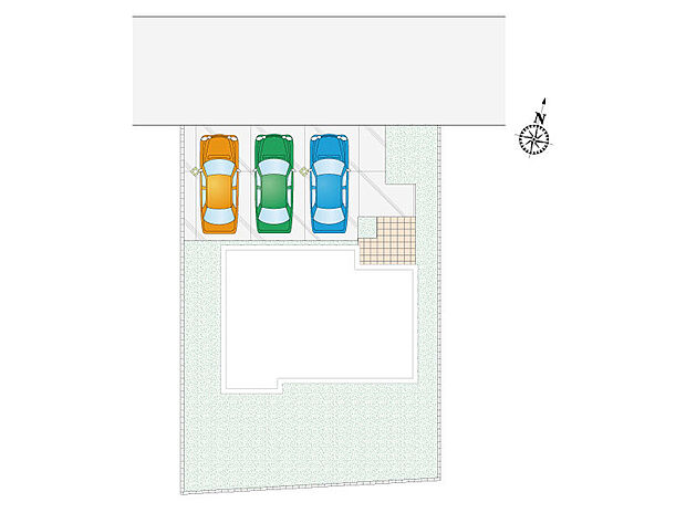 【4LDK】並列3台駐車可能です！
時間を有効活用できる宅配ボックス付き！