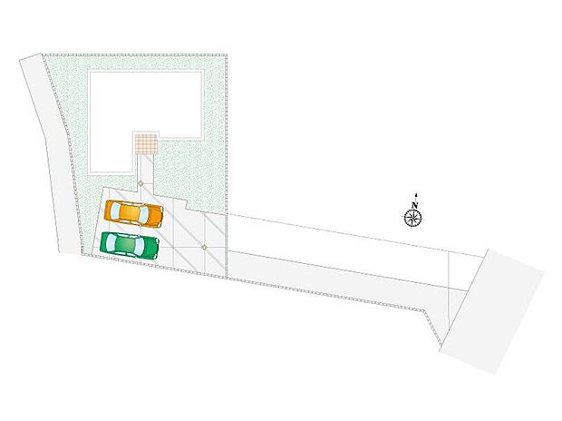 【4LDK】駐車2台可能！不在時の荷物の受け取りに便利な、宅配ボックス搭載門柱付き！