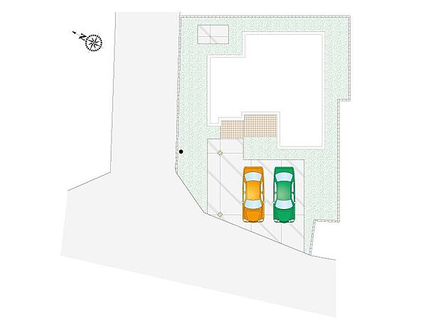 【3LDK】駐車スペース２台分以上確保。周辺には大きな建物も無いため、日当たりもバッチリです！