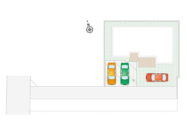【3LDK】3台駐車可能です！
時間を有効活用できる宅配ボックス付き！
