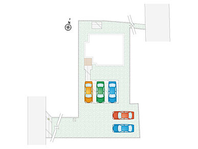 5台以上駐車可能です！お庭スペースはご自身のライフスタイルに合わせて活用できます♪ 