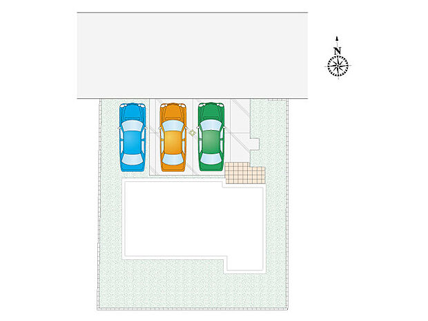 【4LDK】並列3台駐車可能です!
時間を有効活用できる宅配ボックス付き♪