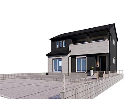 【2号棟　建物外観イメージパース】